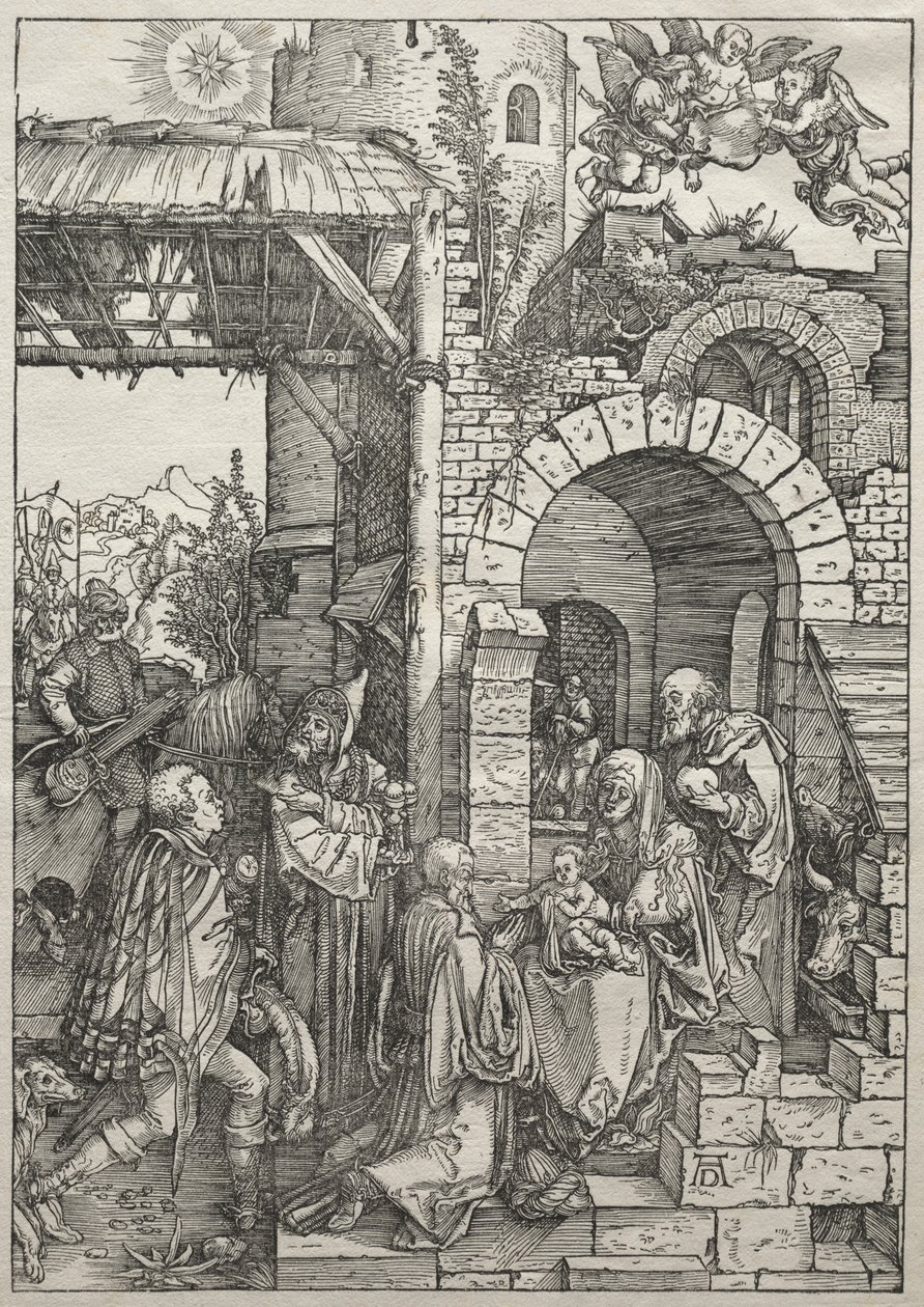 Život Panny Marie: Klanění tří králů od Albrecht Dürer