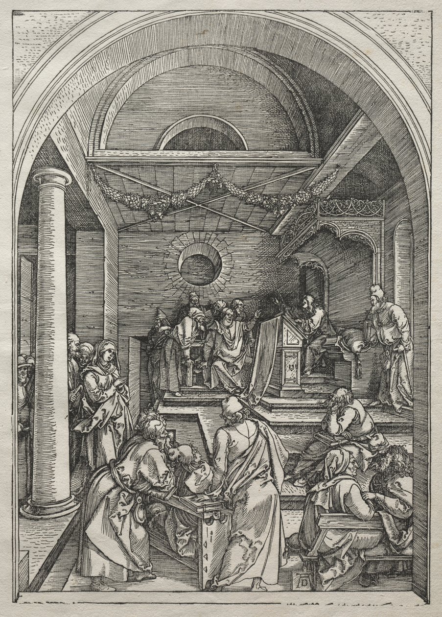Život Panny Marie: Kristus mezi lékaři od Albrecht Dürer
