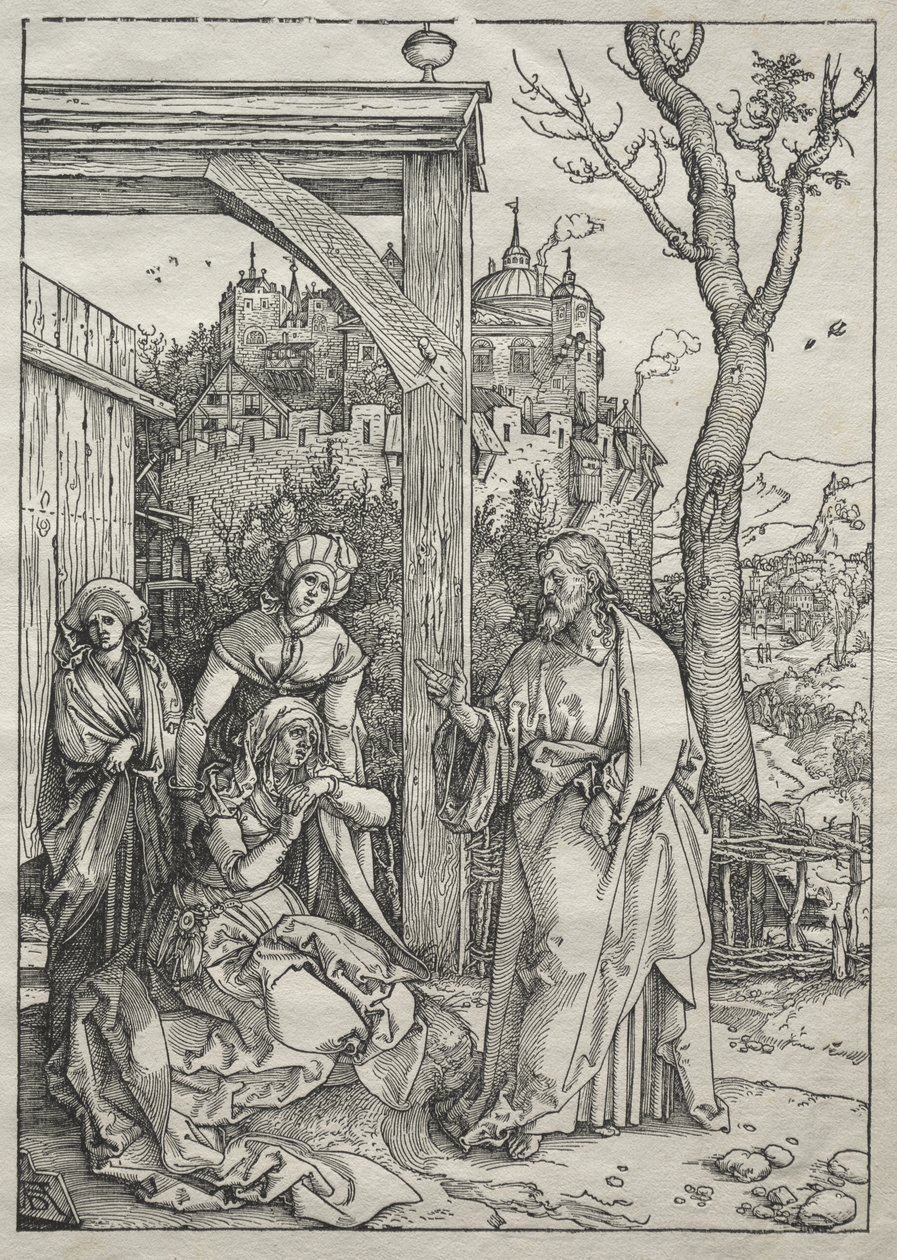 Život Panny Marie:  Kristus se loučí se svou matkou od Albrecht Dürer