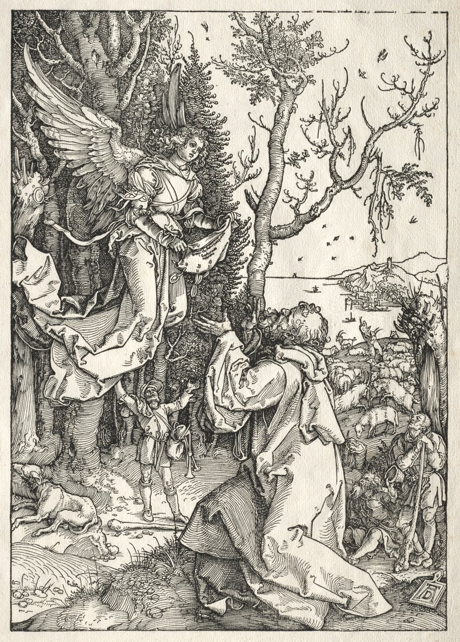 Život Panny: Joachim a anděl od Albrecht Dürer
