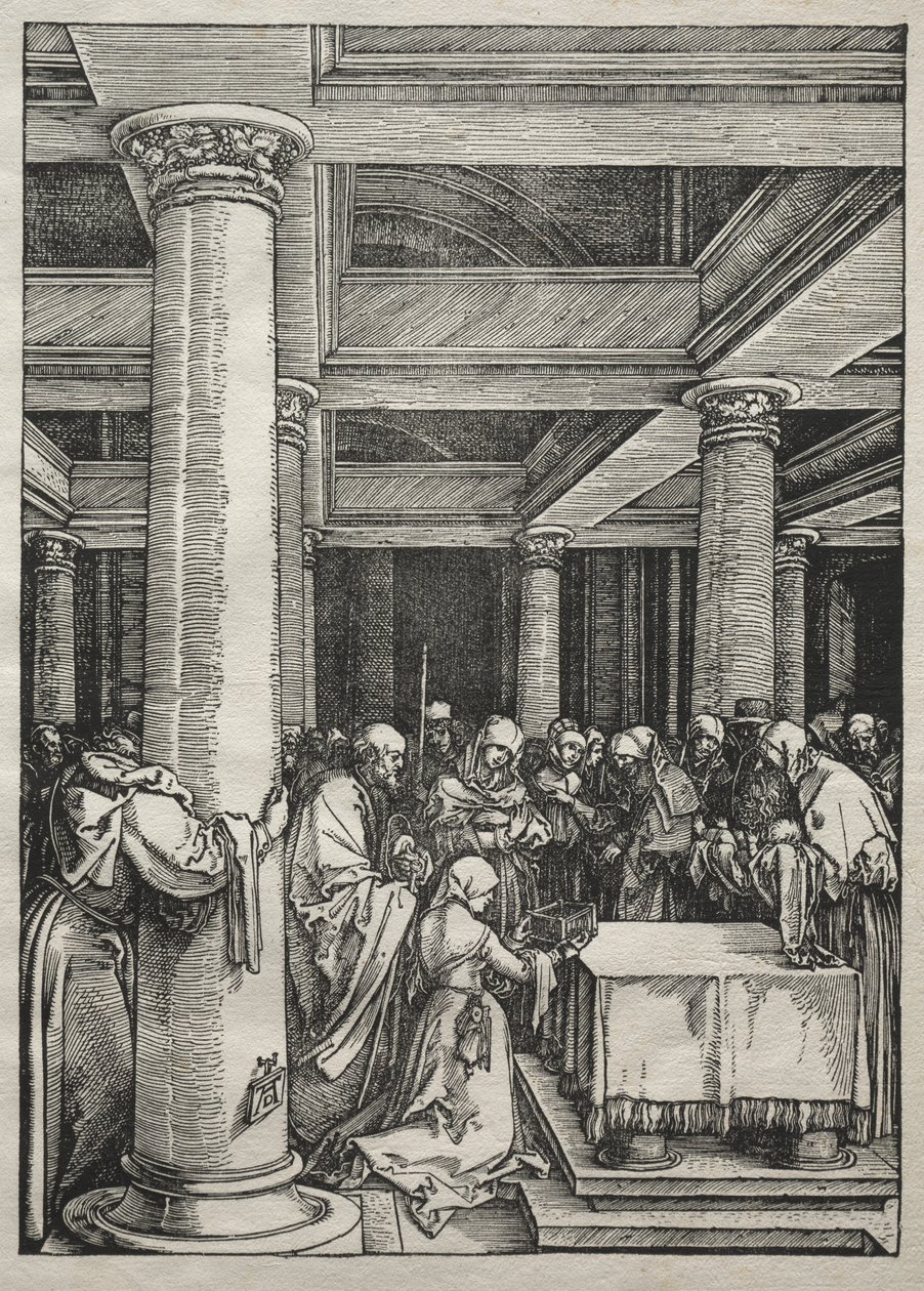 Život Panny Marie: Představení Ježíše v chrámu od Albrecht Dürer