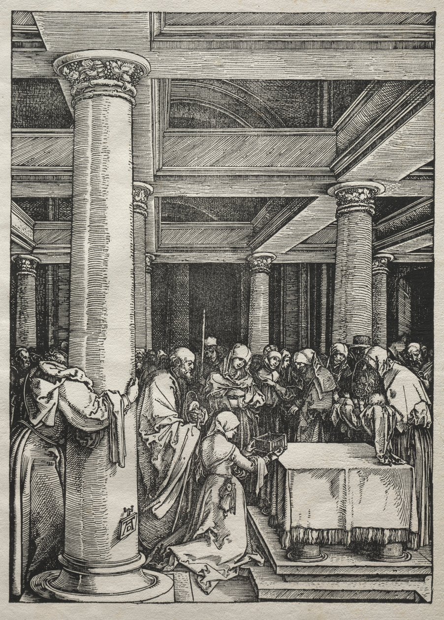 Život Panny Marie: Představení Ježíše v chrámu, 1504-1505. od Albrecht Dürer