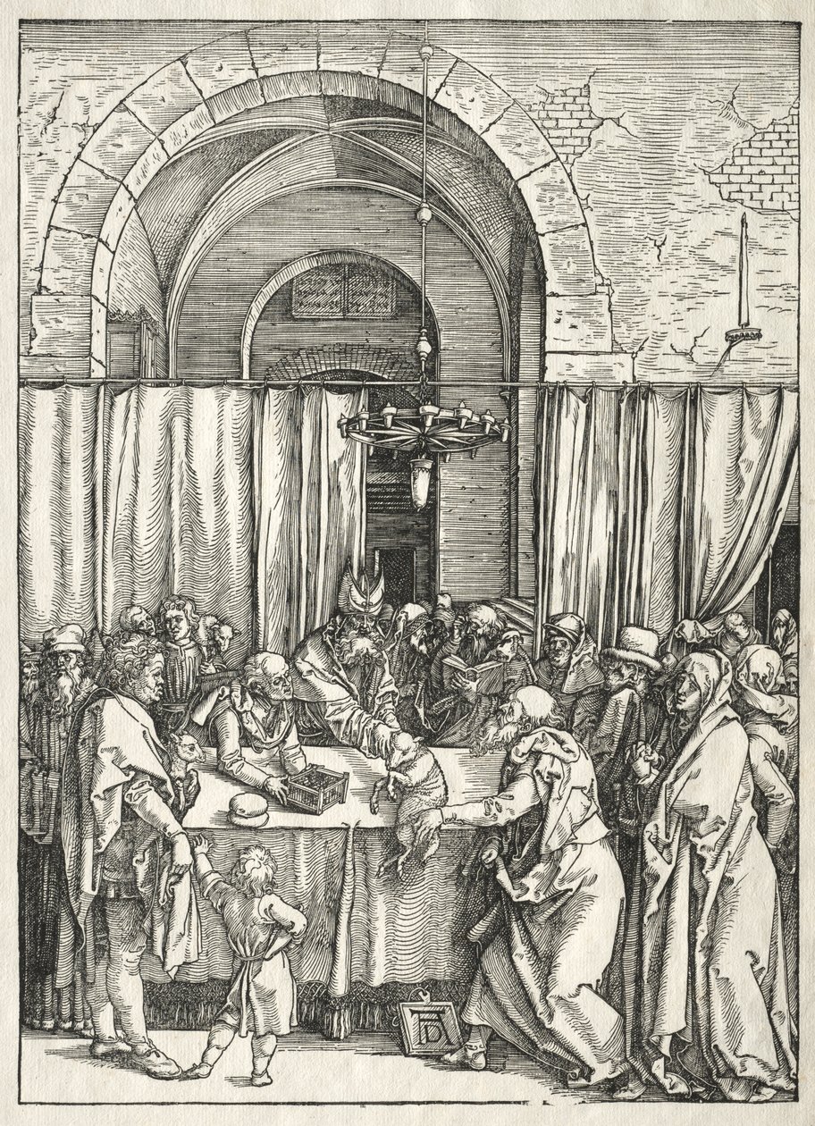 Život Panny: Odmítnutí Joachimovy oběti od Albrecht Dürer