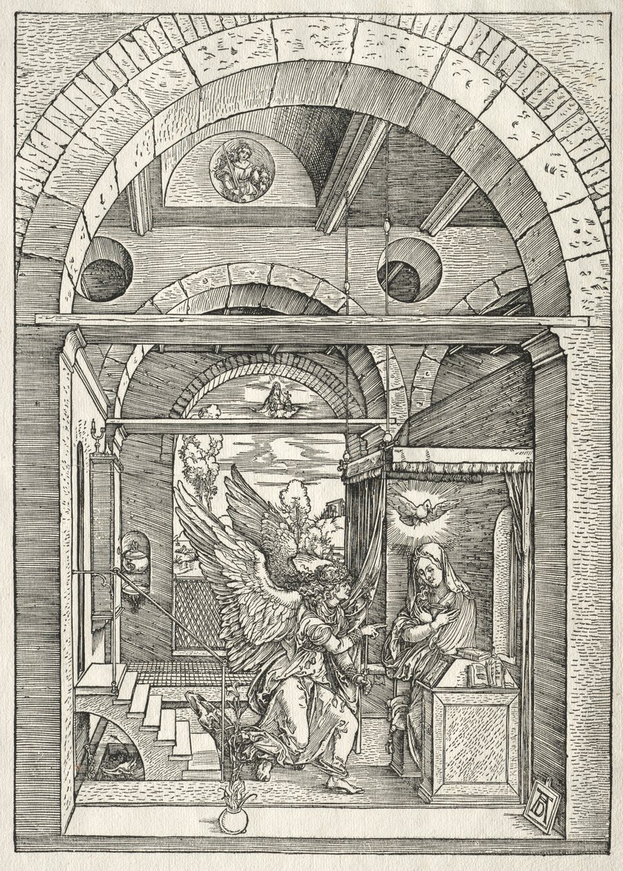 Život Panny Marie: Zvěstování, 1504-1505. od Albrecht Dürer