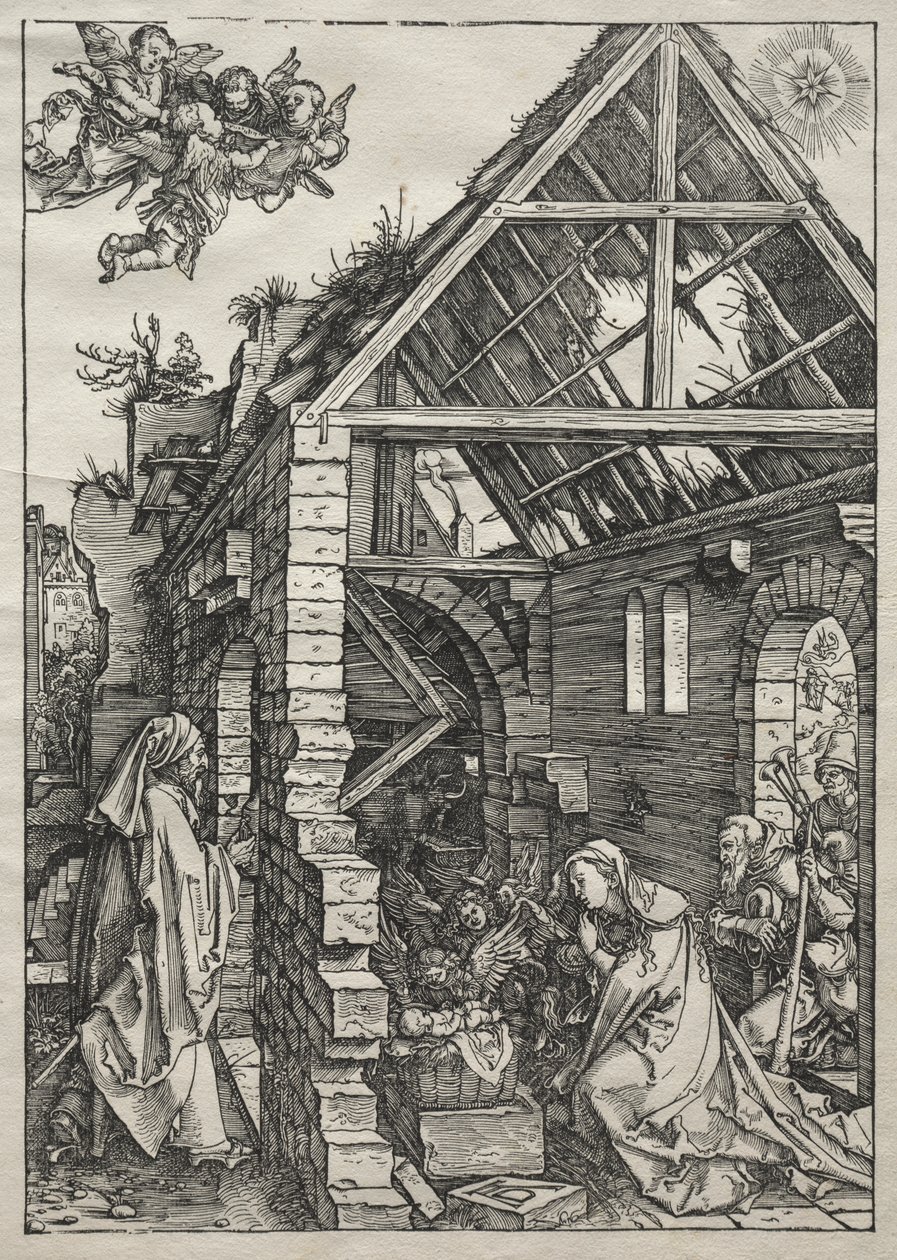 Život Panny: Narození Páně od Albrecht Dürer