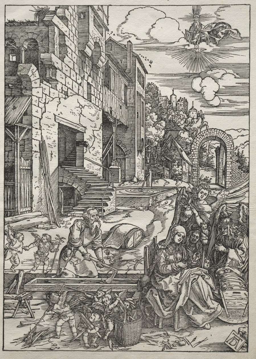 Život Panny: Odpočinek v Egyptě od Albrecht Dürer