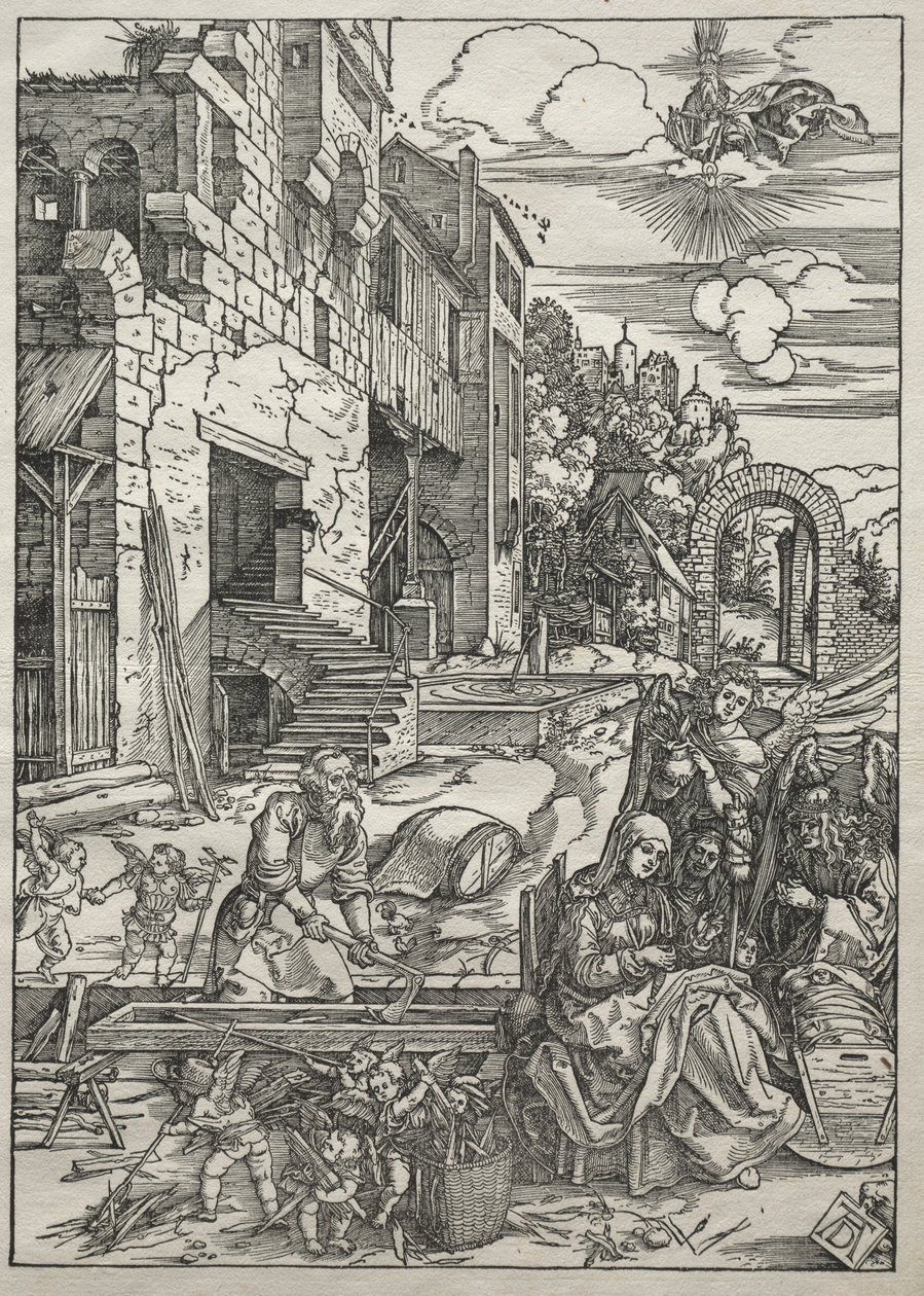 Život Panny Marie: Odpočinek v Egyptě, 1504-1505. od Albrecht Dürer