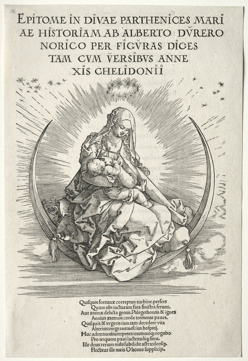 Život Panny: Titulní strana, 1511. od Albrecht Dürer