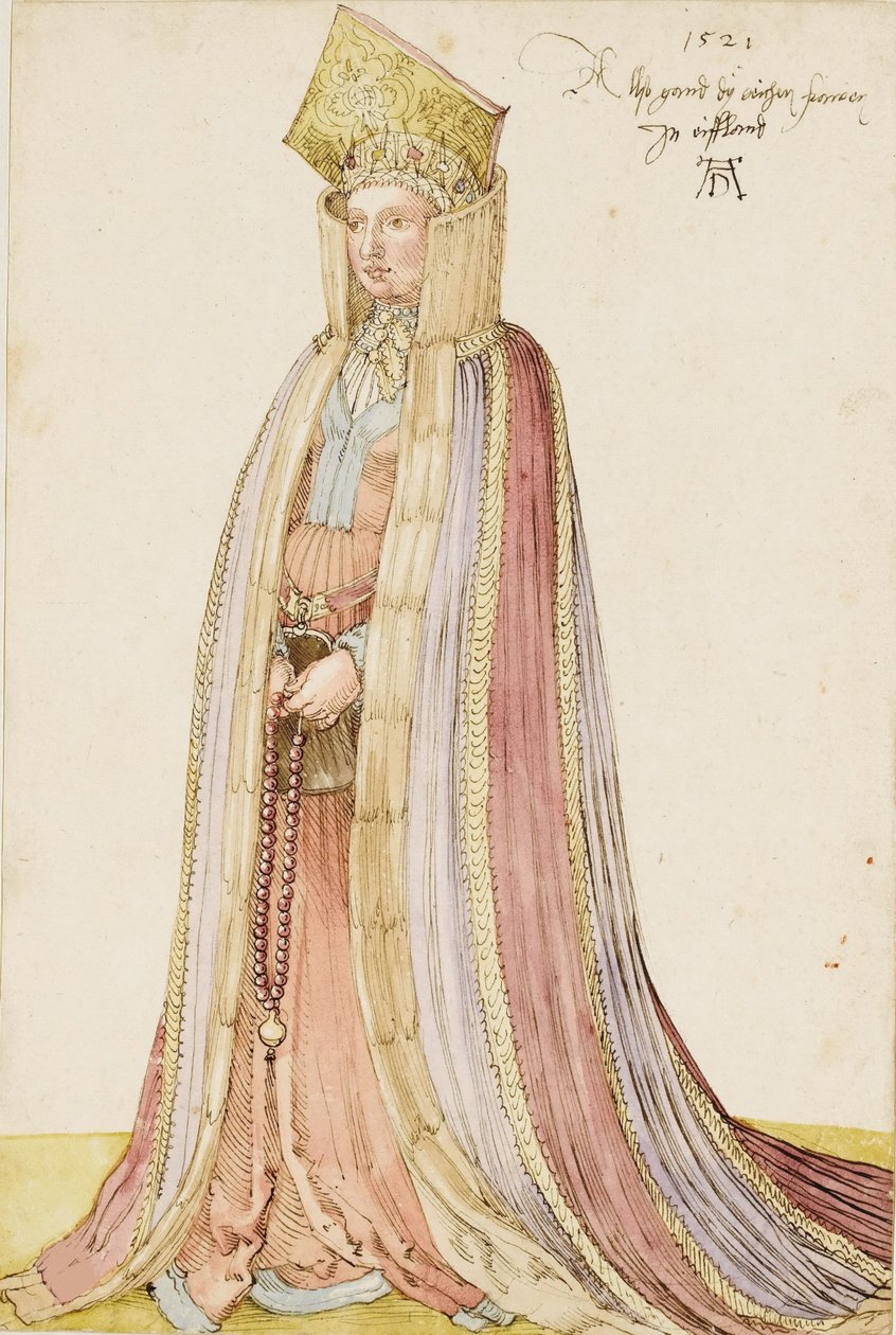 Livonská dáma, 1521. od Albrecht Dürer