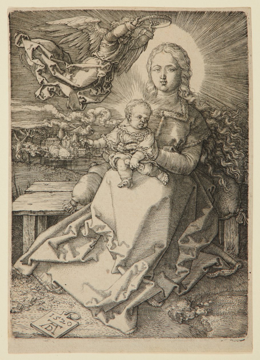 Madona korunovaná andělem od Albrecht Dürer