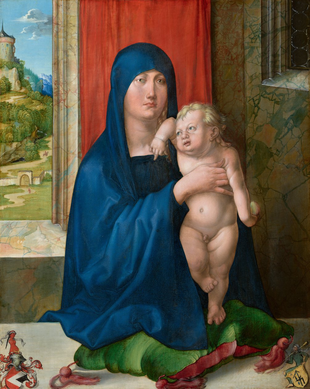 Madonna a dítě [avers] od Albrecht Dürer
