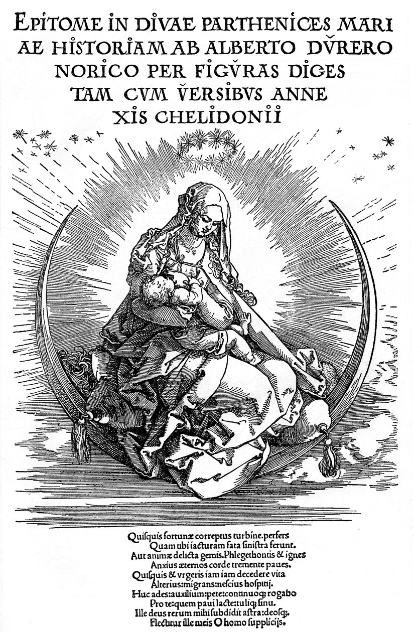 Madonna jako kojící matka a božská bytost, 1511, 1936 od Albrecht Dürer