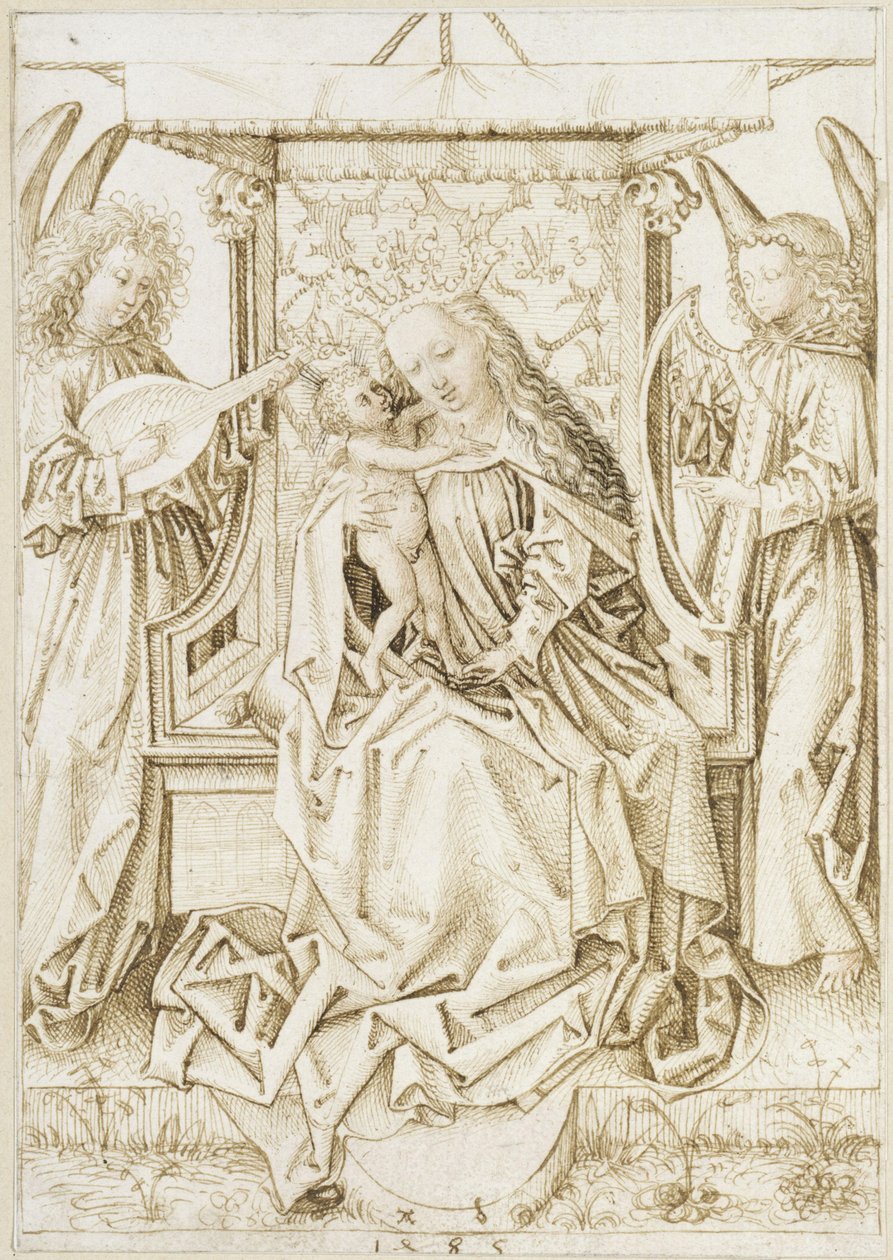 Madona s hudebními anděly od Albrecht Dürer