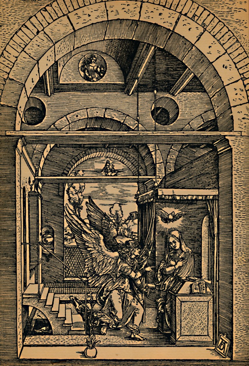 Maria Verkundigung, Zvěstování, c1503. od Albrecht Dürer
