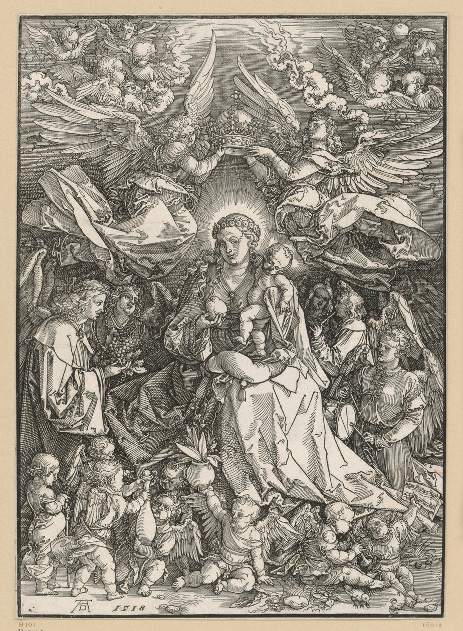 Marie jako královna andělů od Albrecht Dürer