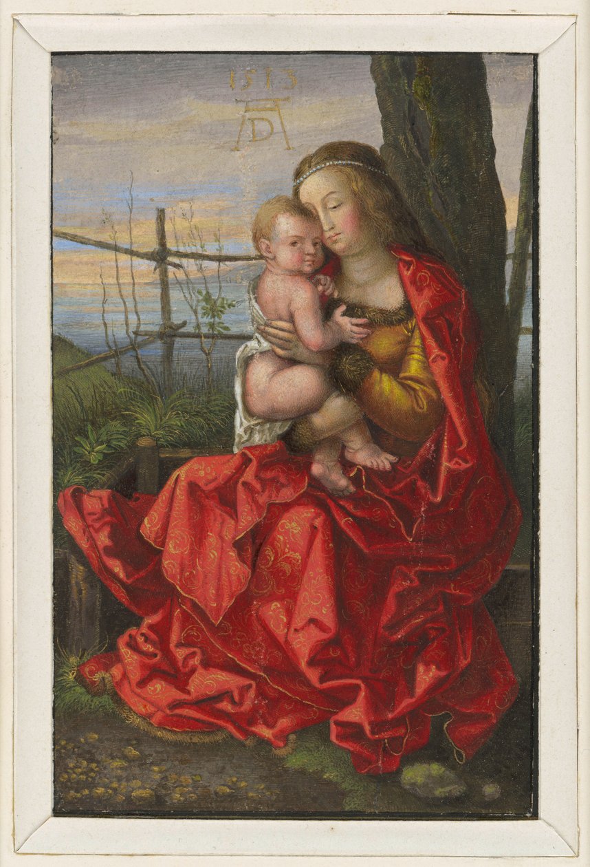 Marie sedící u stromu s dítětem od Albrecht Dürer