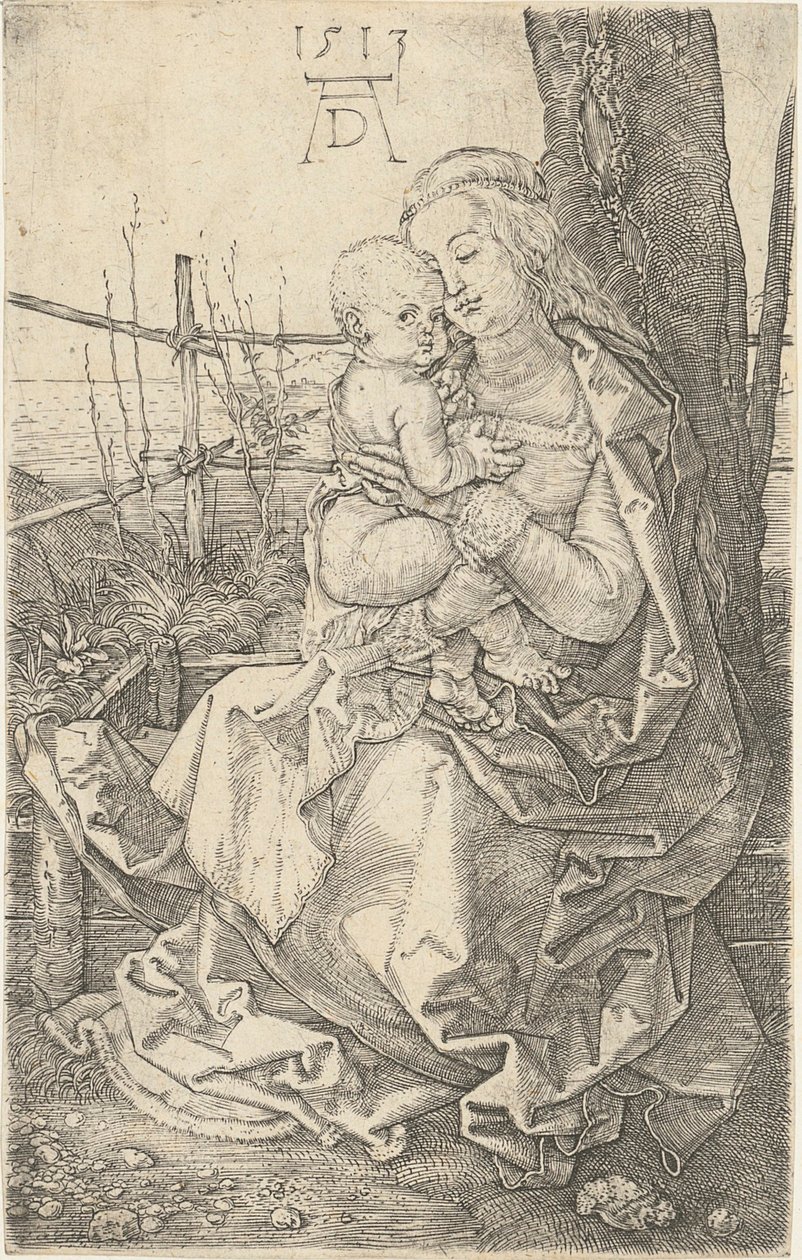 Marie s dítětem u stromu od Albrecht Dürer