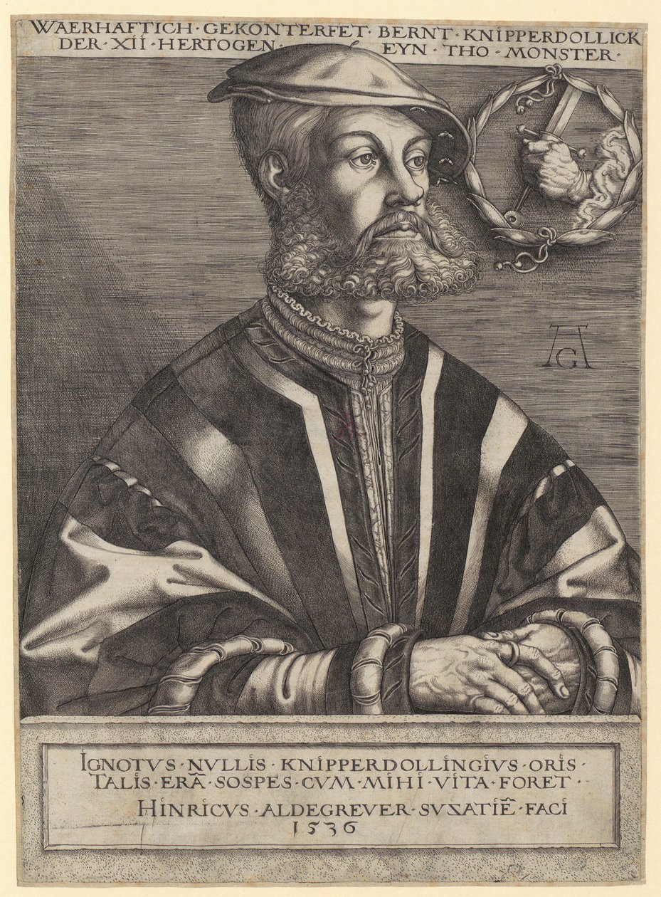 Marie s dlouhými vlasy na půlměsíci od Albrecht Dürer