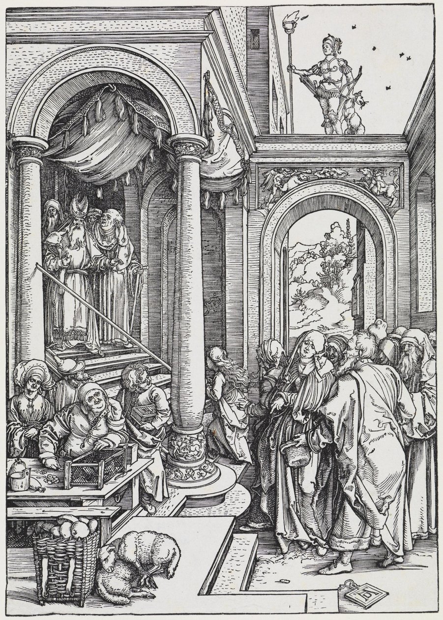 Pochod Panny Marie do chrámu od Albrecht Dürer