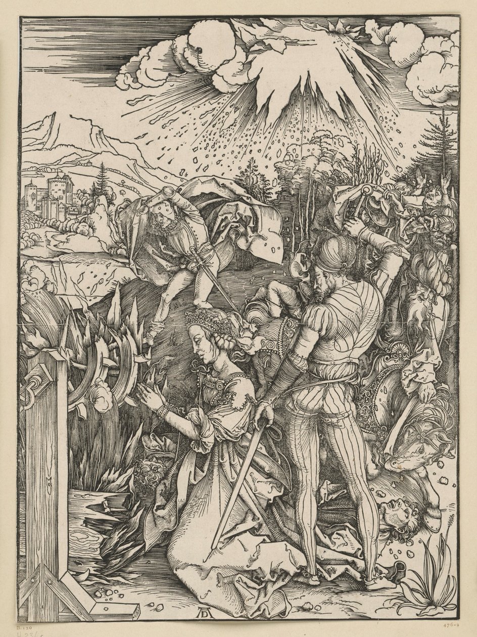 Mučednictví svaté Kateřiny od Albrecht Dürer