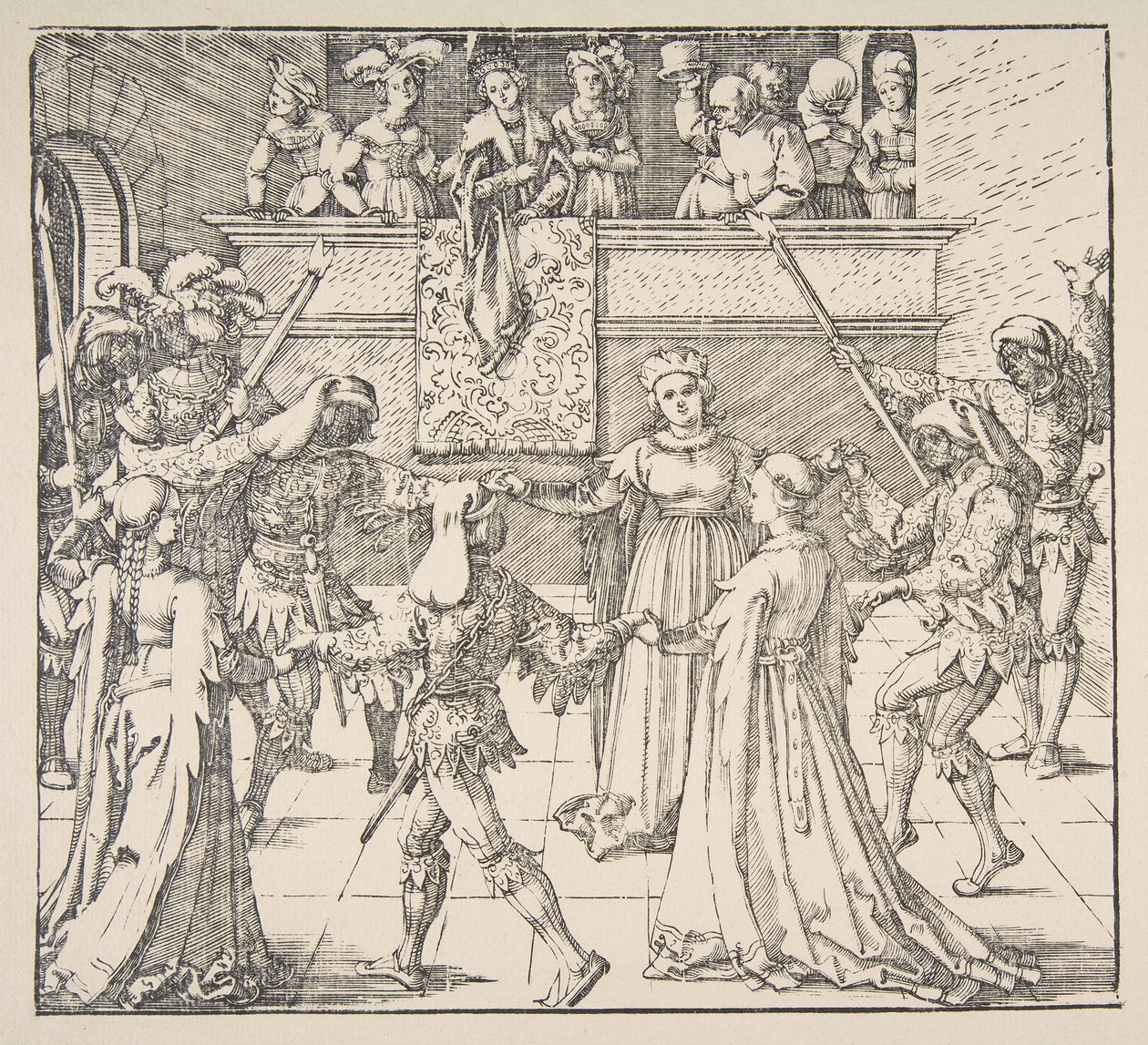 Maškarní tanec s pochodněmi, 1922. od Albrecht Dürer