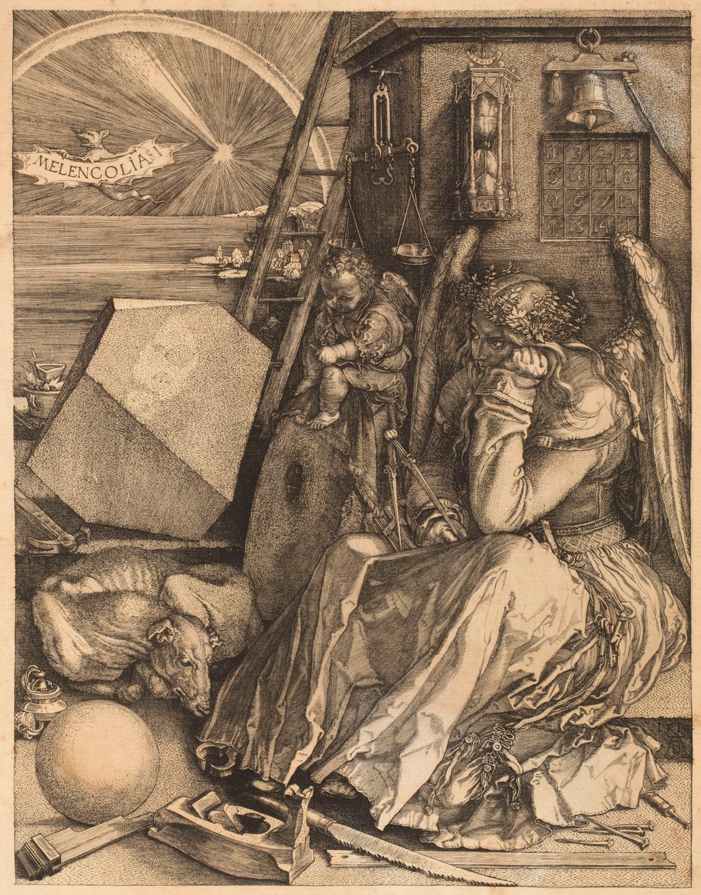 Melancholie od Albrecht Dürer