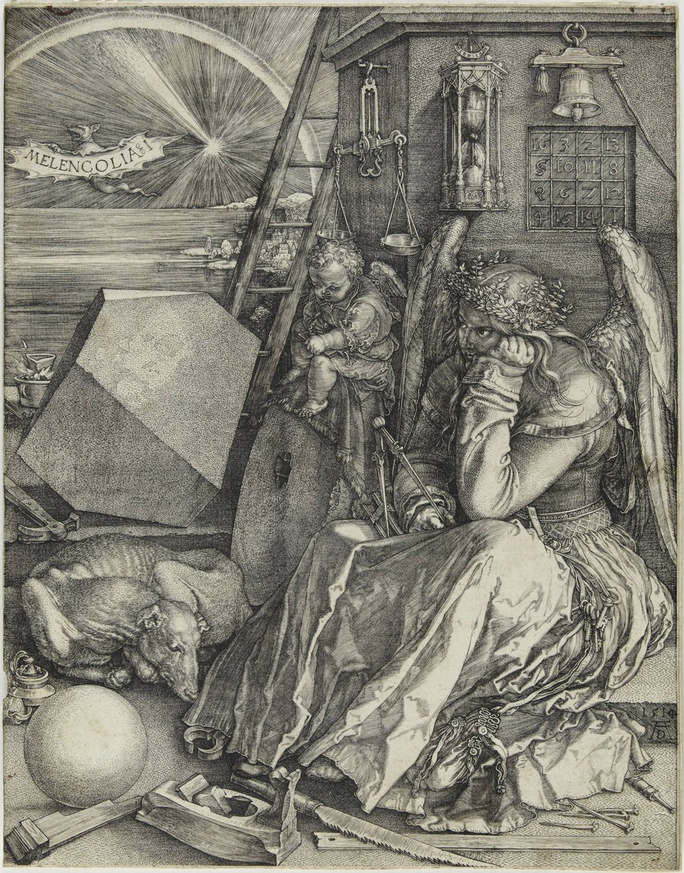 Melancolia I, 1514. od Albrecht Dürer