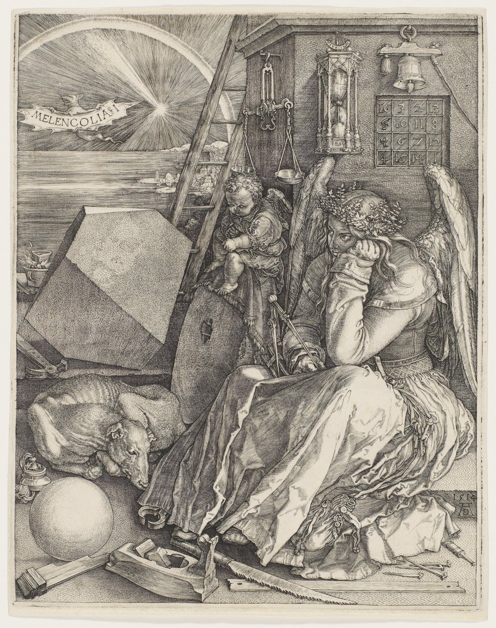 Melencolia I, 1514 od Albrecht Dürer