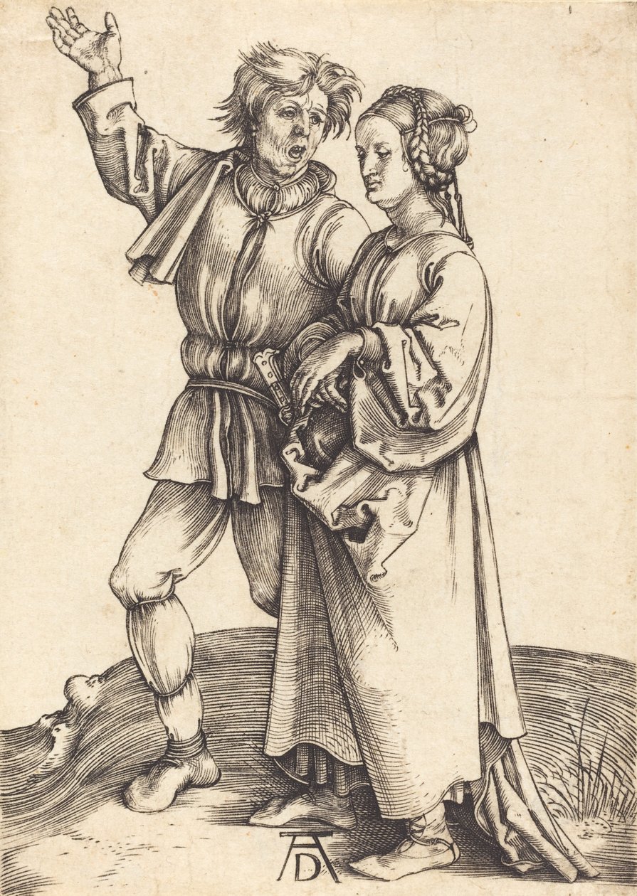 Rolník a jeho žena, c. 14971498. od Albrecht Dürer