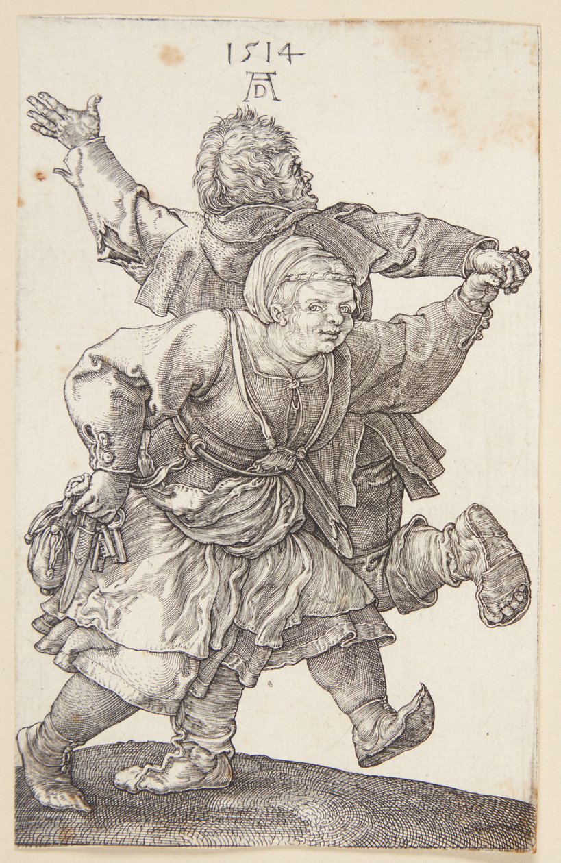 Venkovský pár tančící od Albrecht Dürer