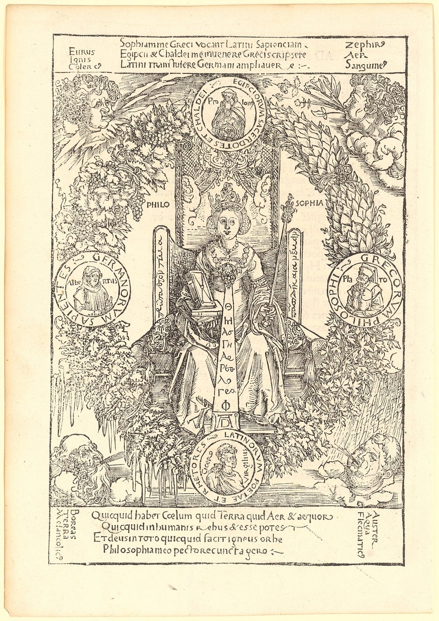 Filozofie (Philosophia) od Albrecht Dürer