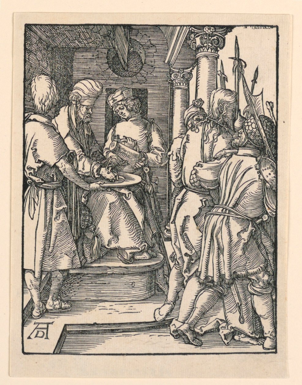 Pilát si myje ruce, ze série Malá vášeň od Albrecht Dürer