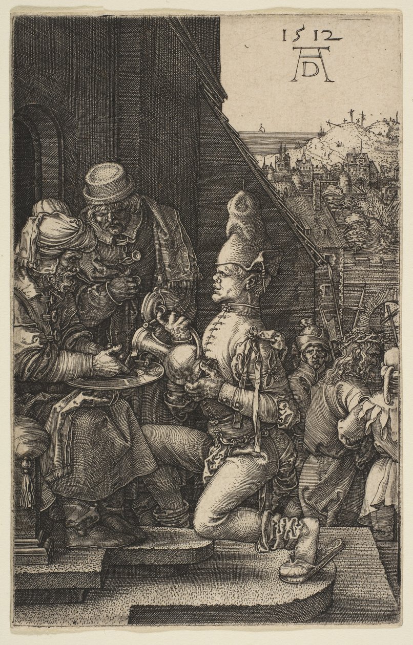 Pilát si myje ruce, z Umučení, 1512. od Albrecht Dürer
