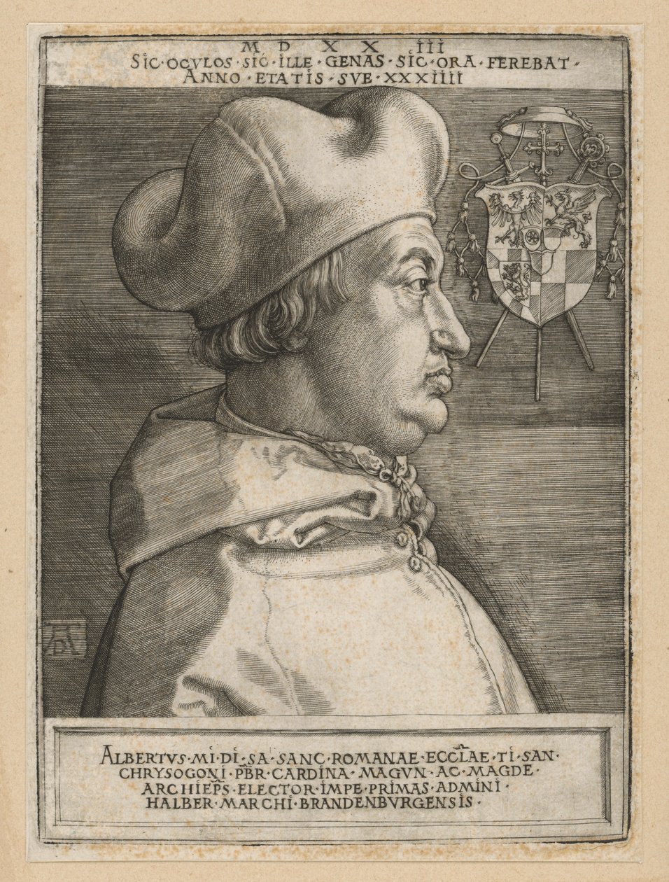 Portrét kardinála Albrechta z Braniborska od Albrecht Dürer