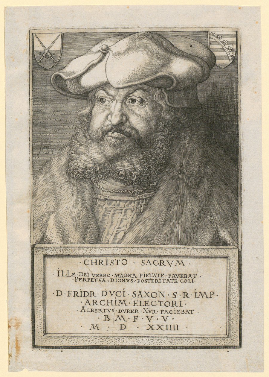 Portrét Fridricha Moudrého, saského kurfiřta od Albrecht Dürer