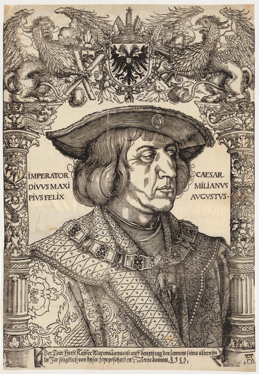 Portrét císaře Maxmiliána I. od Albrecht Dürer