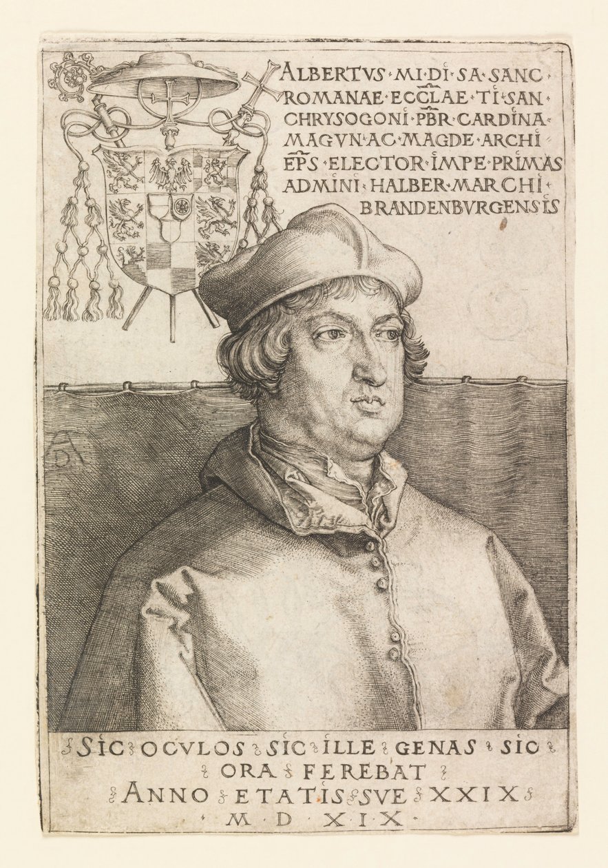 Portrét Alberta Mohučského od Albrecht Dürer