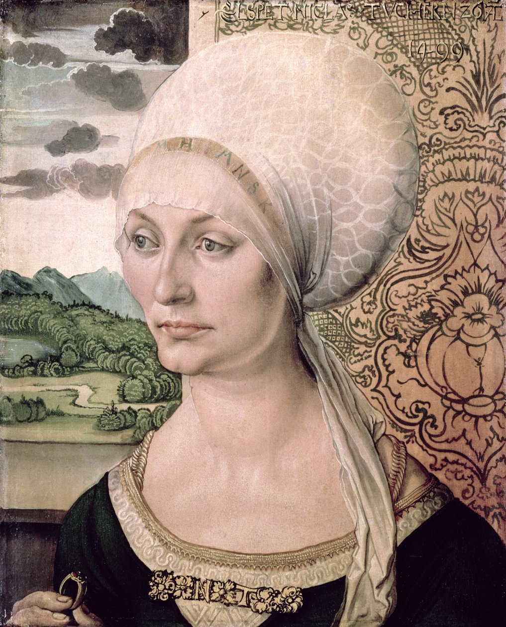 Portrét Elsbeth Tucher, 1499 od Albrecht Dürer