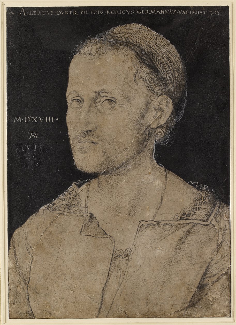 Portrét Hanse Burgkmaira, 1518 (uhlí) od Albrecht Dürer