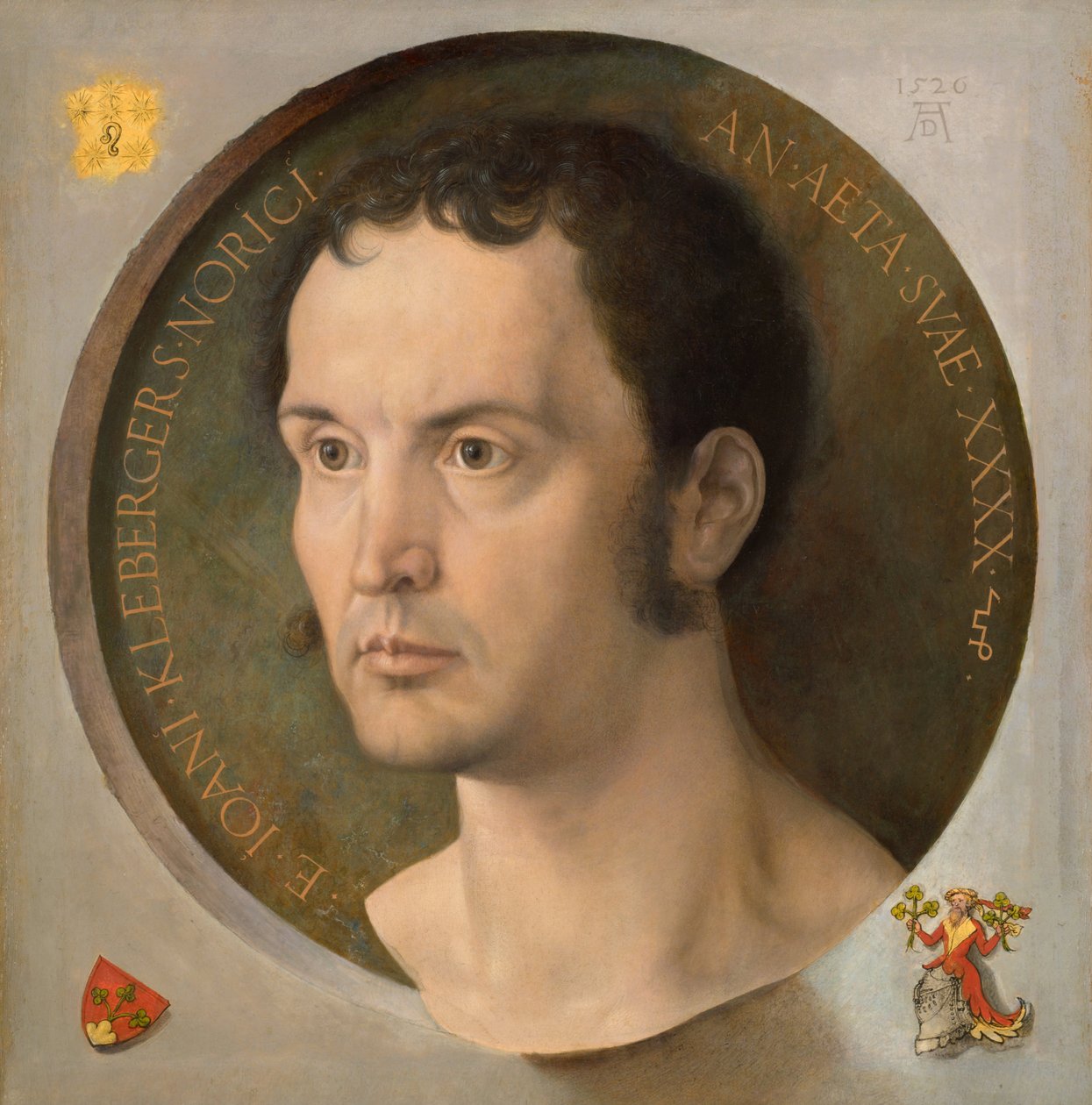 Portrét Johanna Kleebergera, 1526 od Albrecht Dürer