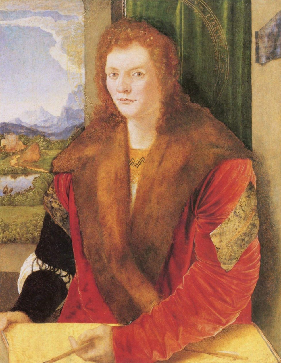 Portrét svatého Šebestiána se šípem od Albrecht Dürer