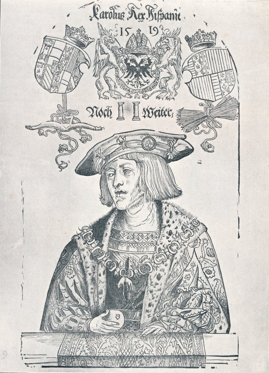 Portrét císaře Karla V., 1519 1906 od Albrecht Dürer