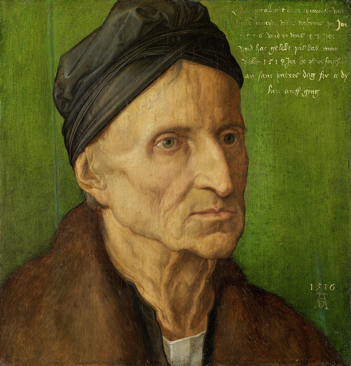 Portrét norimberského malíře Michaela Wolgemuta od Albrecht Dürer