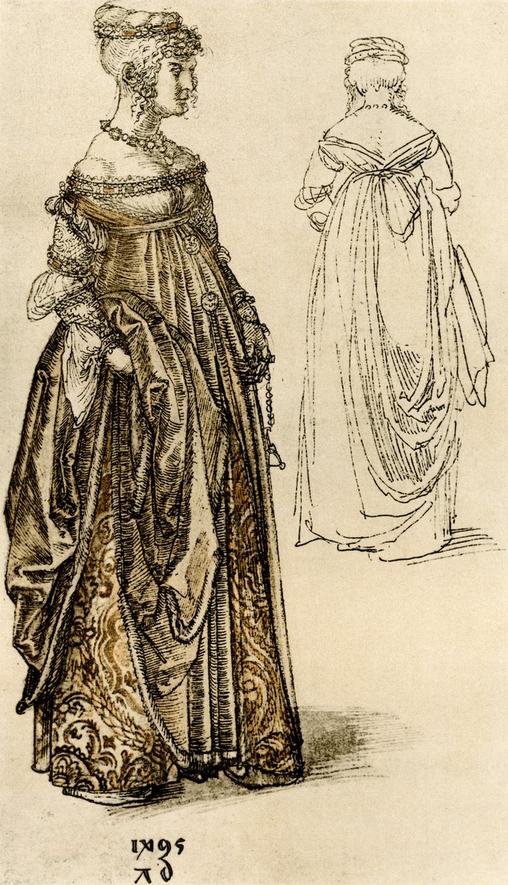 Luxusní benátská dáma od Albrecht Dürer