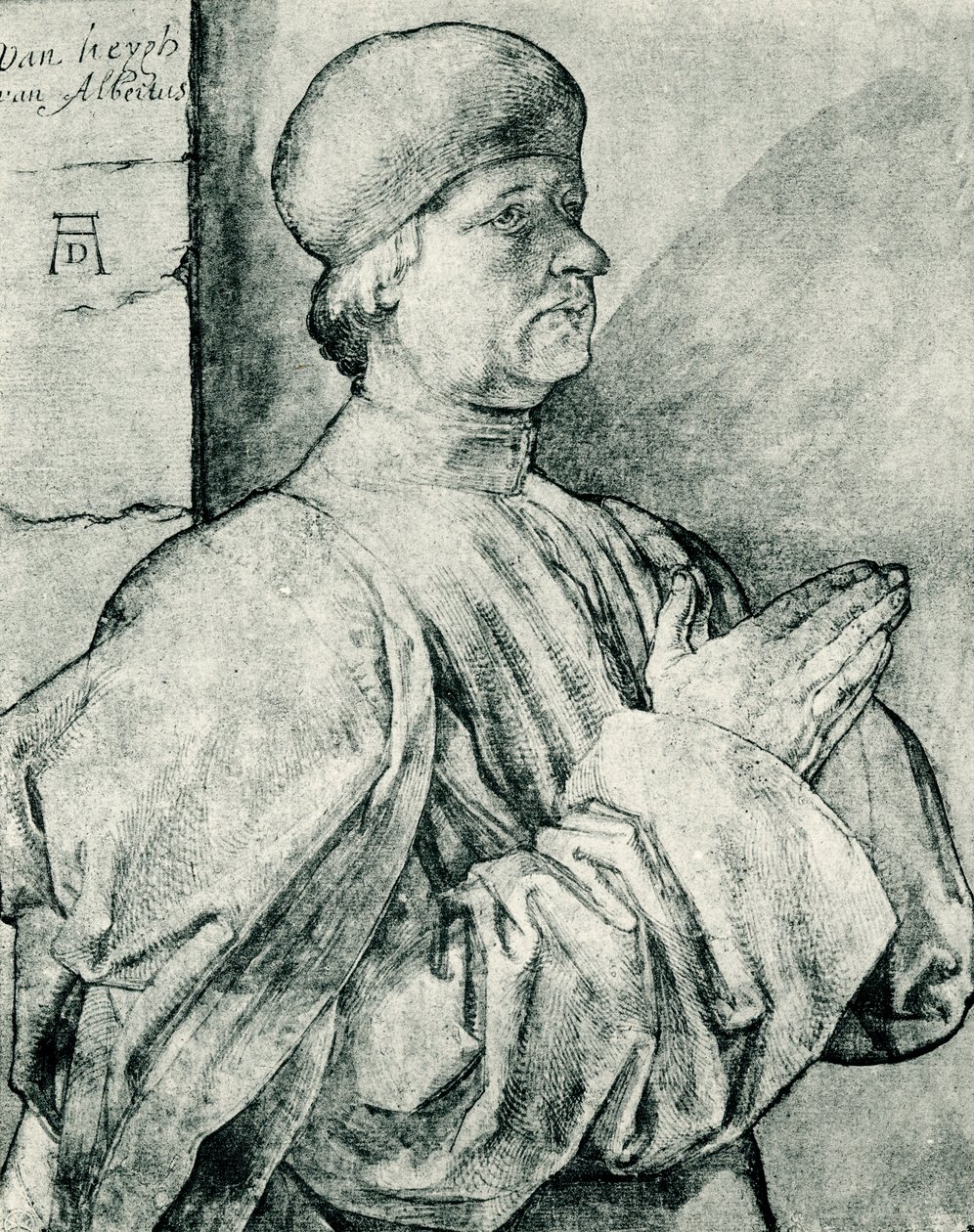 Modlící se dárce od Albrecht Dürer
