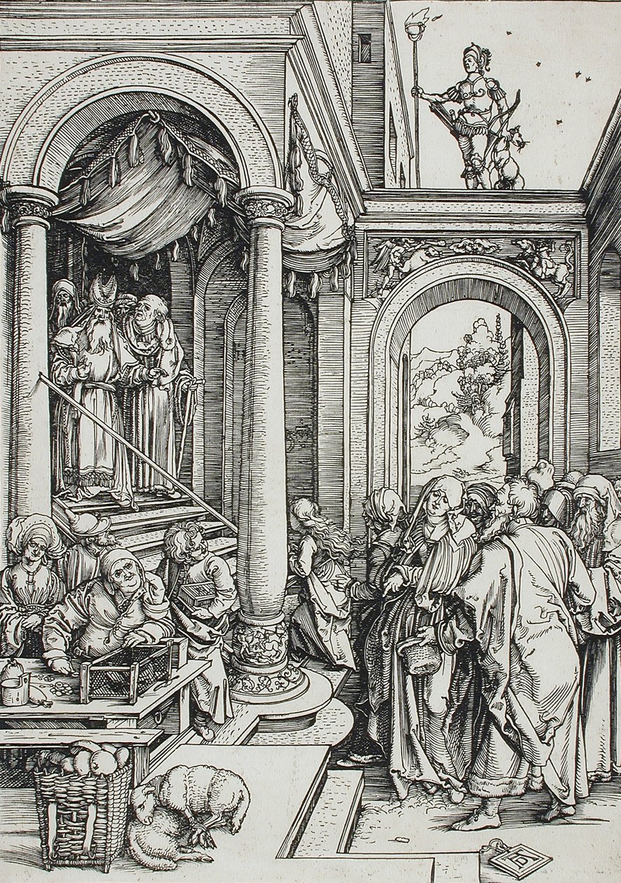 Uvedení Panny Marie do chrámu od Albrecht Dürer
