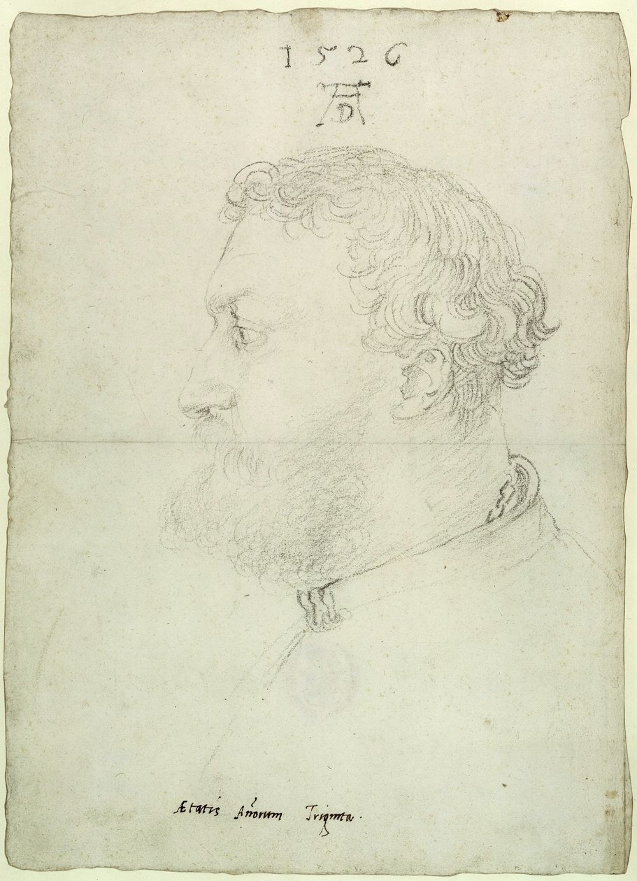 Profilový portrét Raimunda Fuggera od Albrecht Dürer