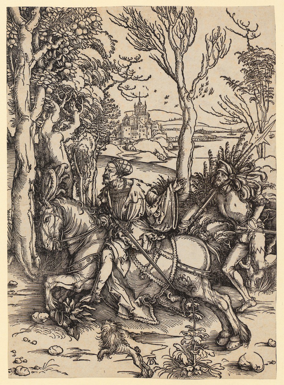 Jezdec a žoldák od Albrecht Dürer