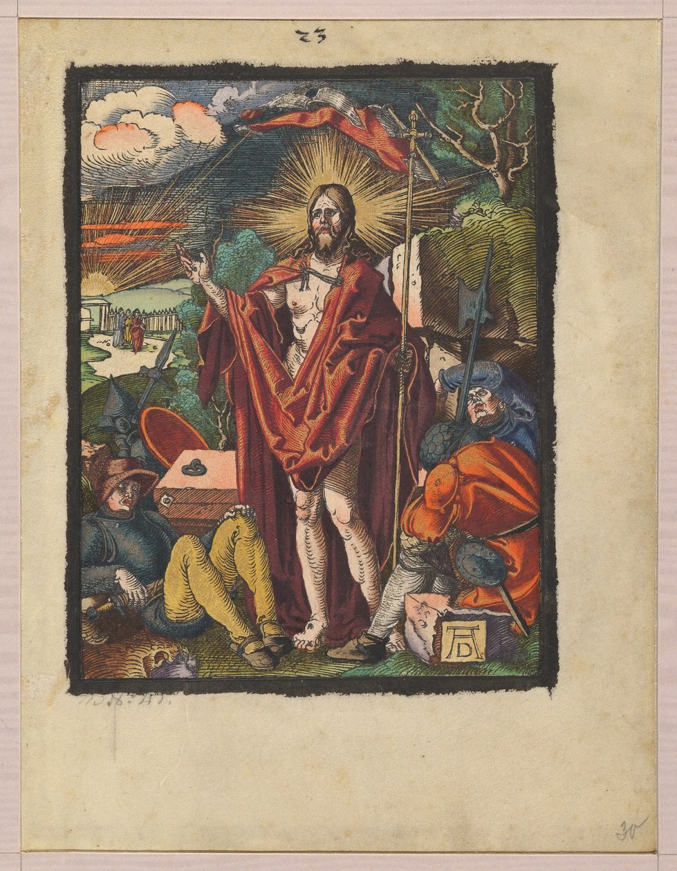 Auferstehung, aus "Die kleine Holzschnittpassion" od Albrecht Dürer