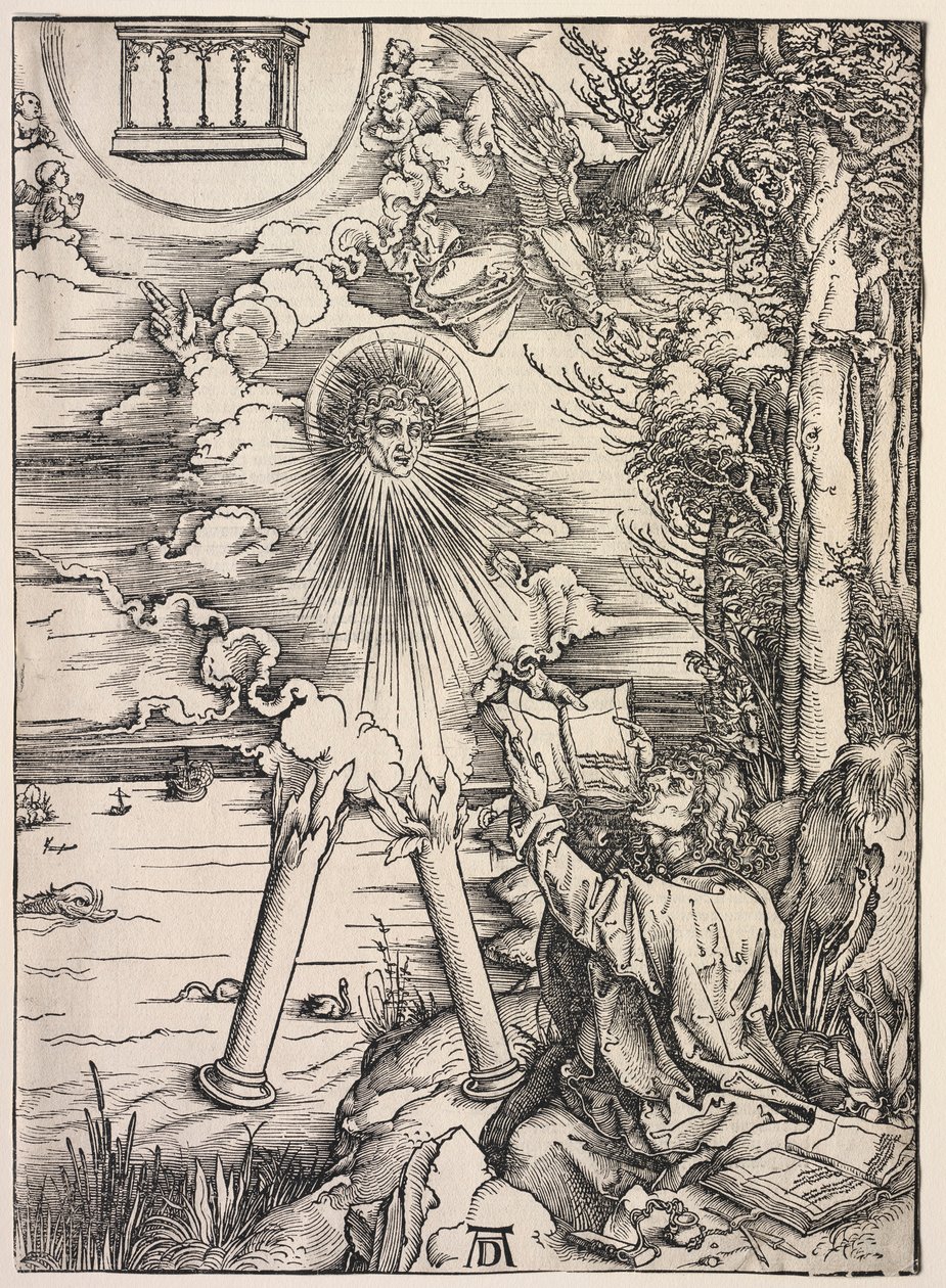 Zjevení svatého Jana: Svatý Jan hltající knihy, 1511. od Albrecht Dürer